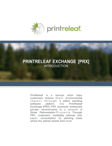 PRINTRELEAF EXCHANGE [PRX]