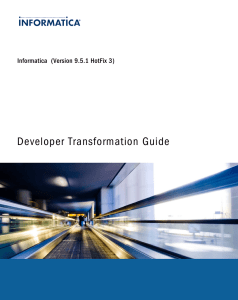 Developer Transformation Guide - Knowledge Base