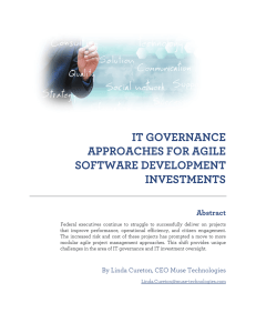 it governance approaches for agile software