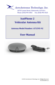 IsatPhone 2 Vehicular Antenna Kit User Manual