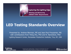 LED Testing Standards Overview