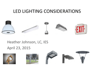 led lighting considerations