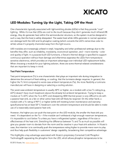 LED Modules: Turning Up the Light, Taking Off the Heat