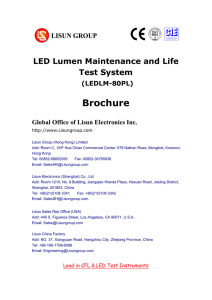 LED Lumen Maintenance and Life Test System