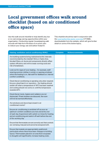 Local government offices walk around checklist