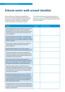 Schools sector walk around checklist