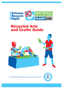Recycled Arts and Crafts Guide - National Recycling Week