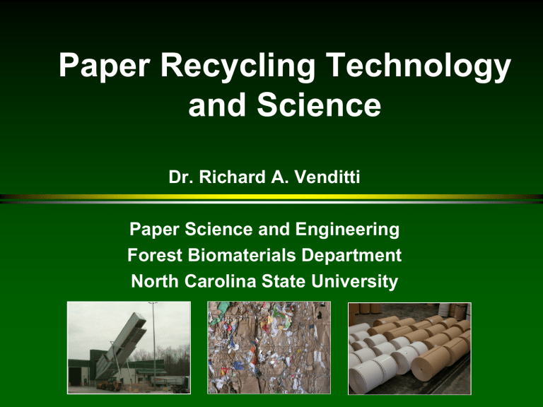 sample recycling research paper