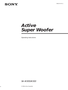 Active Super Woofer