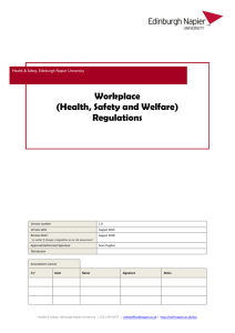 (Health, Safety and Welfare) Regulations