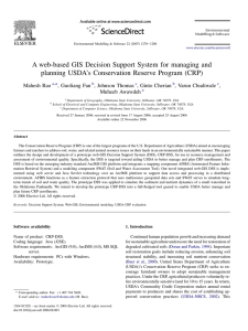 A web-based GIS Decision Support System for managing and