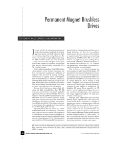 Permanent Magnet Brushless Drives
