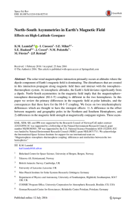 North–South Asymmetries in Earth`s Magnetic Field | SpringerLink