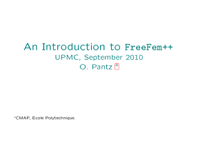 An Introduction to FreeFem++