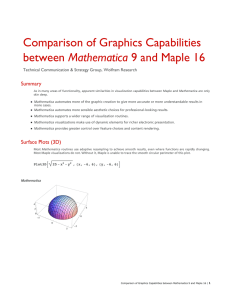 Comparison of Graphics Capabilities between