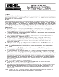 installation and maintenance instructions for single wall black pipe