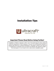 UltraCraft Install Tips 1.0 2009.indd