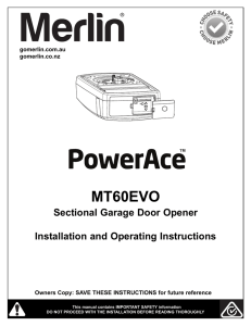 MT60EVO Installation Manual
