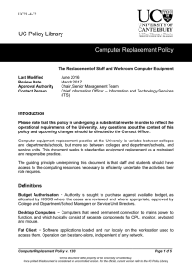 Computer Replacement Policy (187KB, Version 1.03, PDF)