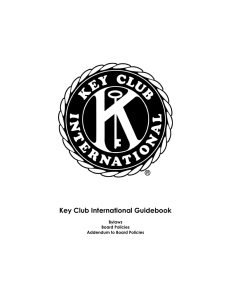 Key Club International Guidebook