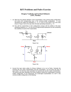 BJT Problems and Padre Exercise