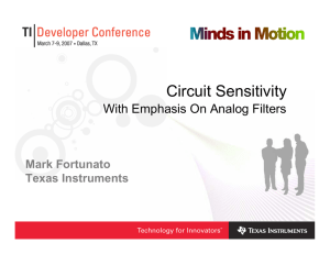 Circuit Sensitivity