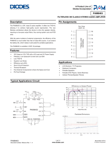 PAM8403 datasheet - Diodes Incorporated