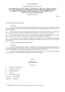 IS.1140 - Test procedures for measuring aeronautical receiver