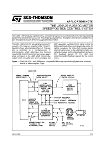 the l290/l291/l292 dc motor speed/position control system