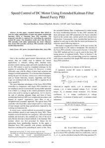 Speed Control of DC Motor Using Extended Kalman Filter Based