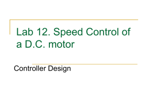 Previous Lecture on PID Controller Design