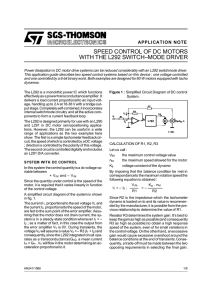 speed control of dc motors with the l292 switchmode driver