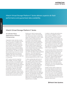 Hitachi Virtual Storage Platform F Series Datasheet