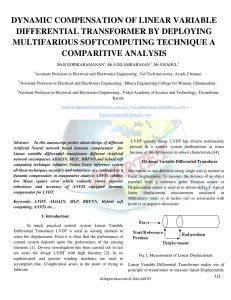 dynamic compensation of linear variable differential transformer by