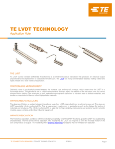 LVDT Technology - TE Connectivity