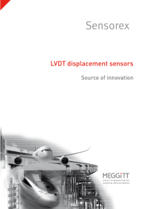 LVDT displacement sensors