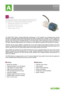 R30D RVDT (Rotary Variable Differential Transformer) , PDF data