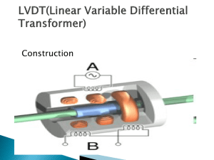 LVDT(Linear Variable Differential Transformer)