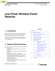 Low Power Wireless Power Receiver