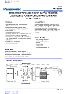 AN32258A INTEGRATED WIRELESS POWER SUPPLY RECEIVER