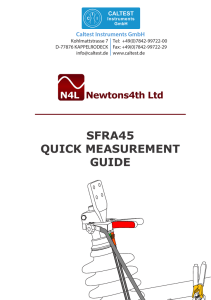 sfra45 quick measurement guide