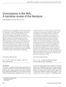 Concussions in the NHL: A narrative review of the literature