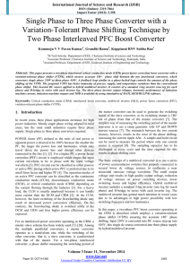 Single Phase to Three Phase Converter with a Variation