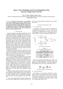 Space Vector Modulation and Current Regulation of the Four
