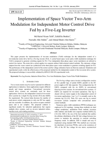 Implementation of Space Vector Two-Arm Modulation for