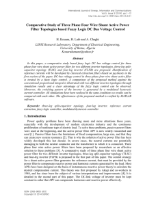 Comparative Study of Three Phase Four Wire Shunt Active Power