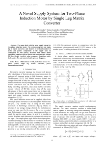 A Novel Supply System for Two-Phase Induction Motor by Single