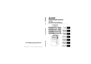 FR-E500 INSTRUCTION MANUAL