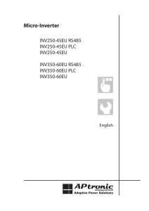 Manual INV 250-45V / INV 350-60V EU-50Hz