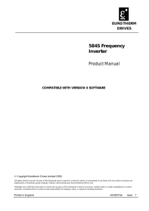 584S Frequency Inverter Product Manual